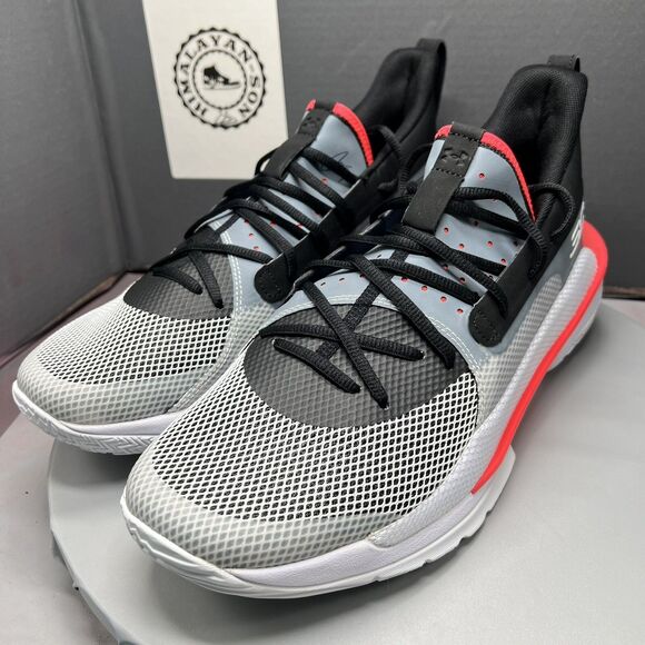 Under Armour Curry 7 UNDRTD 2019 Black Gray 3021258-100 Men Size 12.5 NEW main image 9